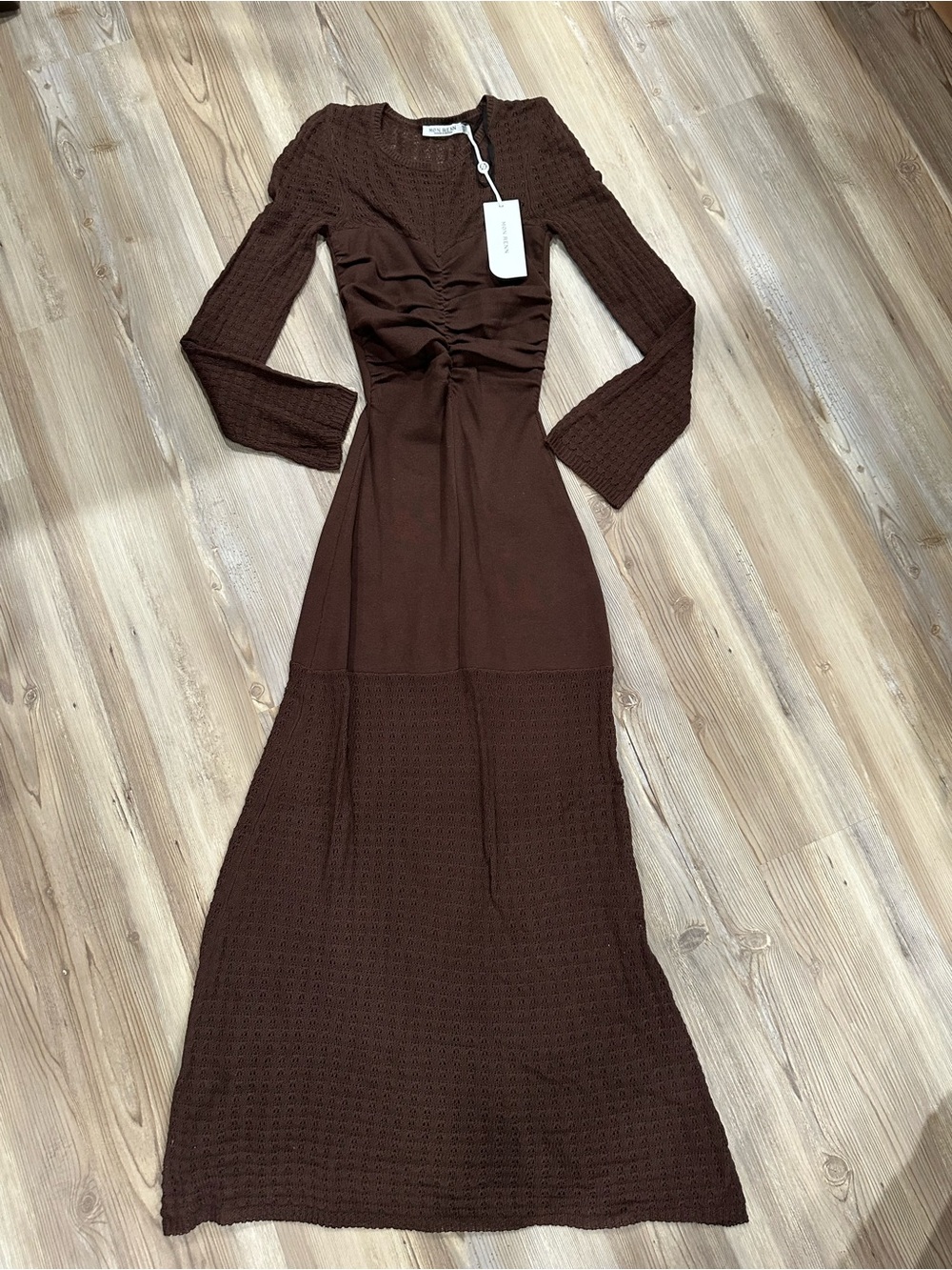 Mon Renn Onika Knit Dress womens size 8